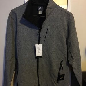 Grey and black Champion men’s soft shell jacket